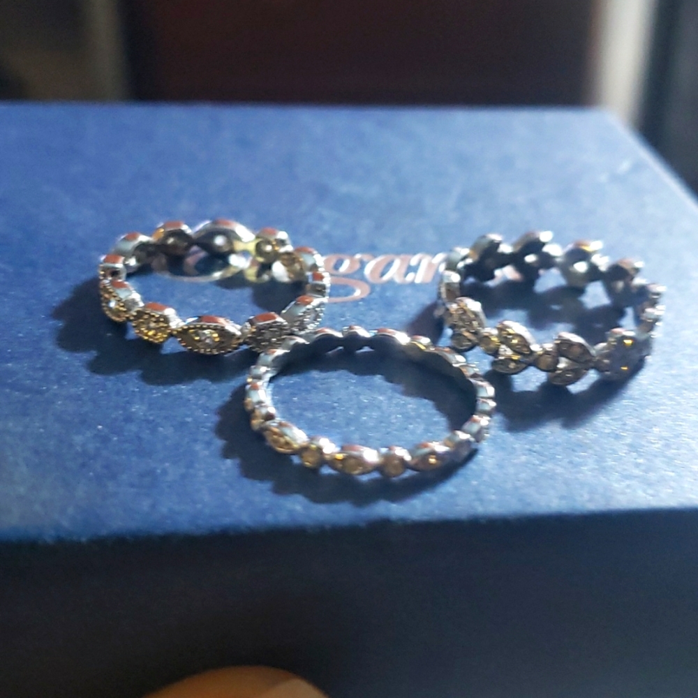 3 Stella and Dot stackable rings